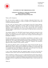 Statement by the Delegation of Turkey in response to the report by the Head of the OSCE Mission to Moldova, Ambassador Jennifer Brush