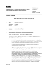 Journal de la 758ème séance plénière du Forum