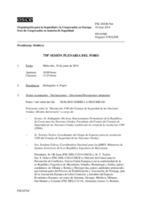 Diario de la 758ª Sesión plenaria del Foro de Cooperación en materia de Seguridad  