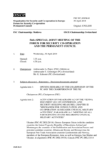 Journal of the 56th Joint Meeting of the Forum for Security Cooperation and the Permanent Council