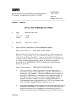 Journal de la 754ème séance plénière du Forum