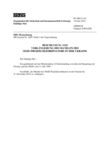 Beschluss Nr. 1125 des Ständigen Rates