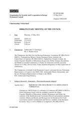 Journal of the 1000th Plenary Meeting of the Permanent Council