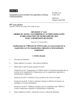 Décision No 1121 du Conseil permanent