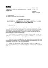 Beschluss Nr. 1119 des Ständigen Rates