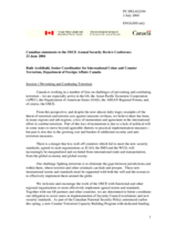 Statements by Canada, sessions 1 and 2