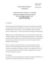 Statement by the Delegation of Norway