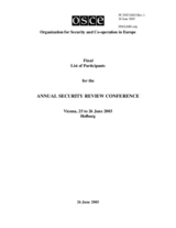 List of participants