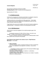 Statement by W. Ehrlich of the Austrian Delegation, working group D