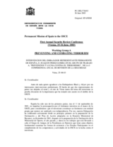 Statement by Ambassador Joaquín Pérez Gómez, Permanent Mission of Spain to the OSCE, working group A (es)