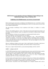 Remarks by Paola Monzini