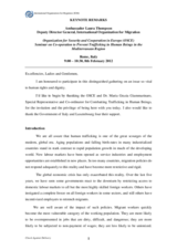 Keynote remarks by Ambassador Laura Thompson