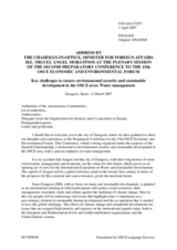 Address by OSCE Chairman-in-Office, Minister for Foreign Affairs Miguel Angel Moratinos Cuyaube Address by OSCE Chairman-in-Office, Minister for Foreign Affairs Miguel Angel Moratinos Cuyaube