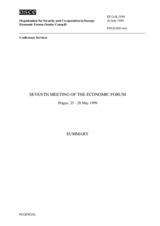 Consolidated Summary of the 7th Meeting of the Economic Forum