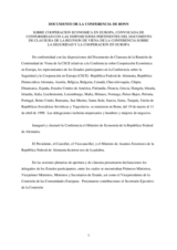 Conference on Economic Co-operation in Europe in Bonn (es)