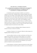 Conference on Economic Co-operation in Europe in Bonn (fr)