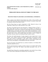 Contribution by the Delegation of Turkey on the The Fifth World Water Forum and Ministerial Conference
