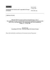 Contribution by the Environment Security Programme