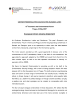 European Union Closing Statement