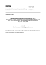 Presentation by Mr. Jurg Gerber