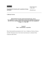 Presentation by Mr. Victor A. Dukhovny, Professor, Director, Scientific Information Center of the Central Asian Interstate Co-ordination Water Commission (SIC ICWC)