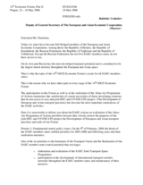 Contribution by Mr. Bakhtier Urdashev, Deputy of General Secretary of The European and Asian Economic Cooperation (Moscow)