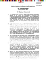 Statement by the Austrian Presidency of the Council of the European Union