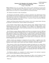 Statement of the Delegation of the Republic of Moldova