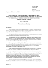 Statement by the Delegation of Belarus