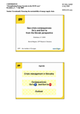 Presentation by Bernd Wagner, Chairman of the Board of Directors, SPP, Slovak Gas Industry, Member of EUROGAS Board Presentation by Bernd Wagner, Chairman of the Board of Directors, SPP, Slovak Gas Industry, Member of EUROGAS Board