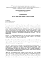 Concluding speech by Ambassador Louis-Alkiviadis Abatis, Deputy Head, OSCE Task Force, Ministry of Foreign Affairs of Greece Concluding speech by Ambassador Louis-Alkiviadis Abatis, Deputy Head, OSCE Task Force, Ministry of Foreign Affairs of Greece