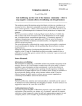 Report of the Working Group Rapporteur, Working group A