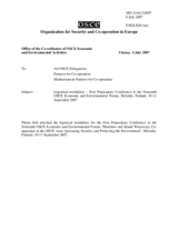 Logistical modalities Logistical modalities