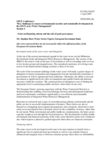 Speech by Stephen Hart, Water Sector Expert, European Investment Bank Speech by Stephen Hart, Water Sector Expert, European Investment Bank