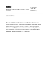 Presentation by Dr Teodoro Estrela Monreal, Deputy Water Director Spanish Ministry of Environment Presentation by Dr Teodoro Estrela Monreal, Deputy Water Director Spanish Ministry of Environment