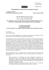 Closing remarks by Bernard Snoy, Co-ordinator of OSCE Economic and Environmental Activities