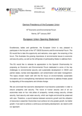 Opening statement by the European Union