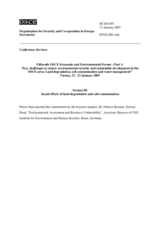 Keynote speech by Fabrice Renaud, Associate Director of UNU Institute for Environment and Human Security, Bonn