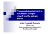 Presentation by Aldo Fumagalli Romario, Business Advisory Council for Southeast Europe