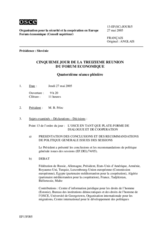 Journal of the 5th Day of the Thirteenth Meeting of the Economic Forum (fr)