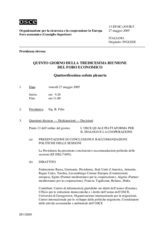 Journal of the 5th Day of the Thirteenth Meeting of the Economic Forum (it)