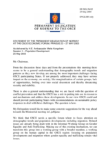 Statement by the Delegation of Norway