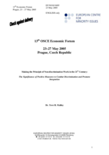 Contribution by Dr. Tove H. Malloy, Senior Research Associate, European Centre for Minority Issues, Flensburg, Germany