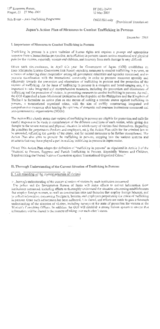 Japan's Action Plan of Measures to Combat Trafficking in Persons