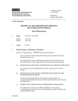 Journal of the 1st Day of the Thirteenth Meeting of the Economic Forum (de)