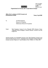 Consolidated summary of the third preparatory seminar for the 13th Economic Forum Consolidated summary of the third preparatory seminar for the 13th Economic Forum