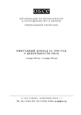 OSCE Annual Report 1999 (ru)