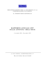 OSCE Annual Report 1997 (it)