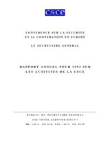 CSCE Annual Report 1993 (fr)
