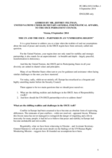 Address by the United Nations Under-Secretary-General for Political Affairs, Mr. Jeffrey Feltman